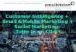 Email, Mobile, Social marketing + Customer Intelligence