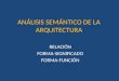 Analisis semantico de la arquitectura