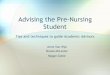 Advising the Pre-Nursing Student