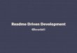 Readme driven development