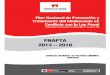 Plan Nacional de Prevención y Tratamiento del Adolescente en Conflicto con la ley penal PNAPTA 2013 - 2018