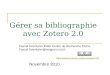 Gérer et partager sa bibliographie avec Zotero 2.0.9