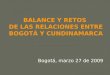 Relaciones Bogota Cundinamarca