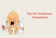Top Ten Employee Complaints