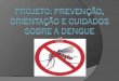Prevenção, Orientação e cuidados sobre a Dengue