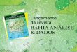 Lançamento Bahia Análise & Dados - Biodiversidade