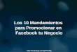Promoiconar en facebook - Los 10 mandamientos (estrategias efectivas)
