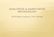 Qualitative & Quantitative Methodology