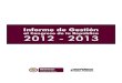 Informe al Congreso 2012 - 2013
