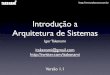 Introdução a Arquitetura de Sistemas