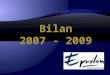 Groupe Epsilon - Bilan 2007-2009