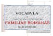 Familiae Romanae Vocabula (XI)