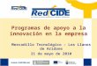 Red CIDE: Programas de Apoyo a la Innovación en la Empresa  - Mercadillo Tecnológio de Los Llanos de Aridane