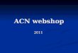 Acn webshop