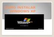 Como instalar windows xp