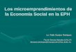 Los microemprendimientos de la economía social en la EPH