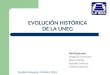 EVOLUCION HISTORICA UNEG - 2014