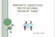 Proyecto educativo institucional presentación diapositivas   tutoria
