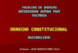 11-26. Derecho Constitucional. Artículos 10, 11 y 12. Nacionalidad