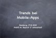 Trends bei mobilen Apps