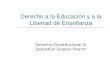 Derecho Constitucional I Chile: Derecho a la educación y libertad de enseñanza