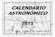 Calendario Astronómico 2013