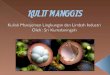 Manajemen limbah semseter 1(Kulit manggis)
