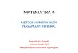 Metode numerik pada persamaan integral (new)