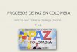 Procesos de paz en colombia
