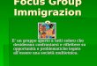 Focus group immigrazione presentazione