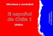 Español de chile 1  léxico