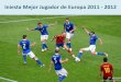 Iniesta mejor jugador de europa 2011   2012