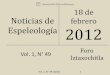 Noticias de espeleología 20120218