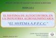 MODULO 1: El Sistema de Autocontrol en la Industria Agroalimentaria