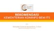 Rekomendasi dan Evaluasi Kemkominfo BEM ITS 11/12