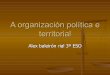 A organizacion politicae territorial de España e Galicia