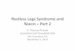 Restless Legs Syndrome and Niacin Part 2