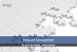 Resource Management - de visie van anago -