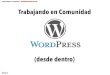 Trabajando en comunidad, WordPress desde dentro