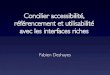 Concilier accessibilite, referencement et utilisabilite avec les interfaces riches