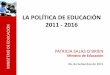Presentacion de la Ministra Educacion Patricia Salas
