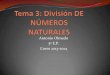 Tema 3.División con números naturales