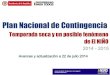Plan nacional contingencia temporada seca 2014 avances y actualización 22-07-2014