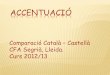 Accentuacio Català vs  Castellà