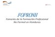 Presentación Oficial en Power Point del Proyecto FOPRONH