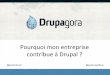 Drupagora - Pourquoi mon entreprise contribue à Drupal ?