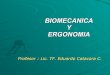 Biomecanica y ergonomia