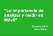 La importancia de analizar y medir por Miriam Peláez, CMO en eMMa Solutions en #MktmovilZA