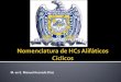 3. Nomenclatura de HCs Alifticos Alic­clicos