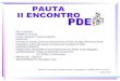 II Encontro PDE-ESCOLA